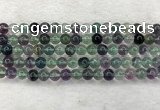 CFL1462 15.5 inches 8mm round A grade fluorite gemstone beads