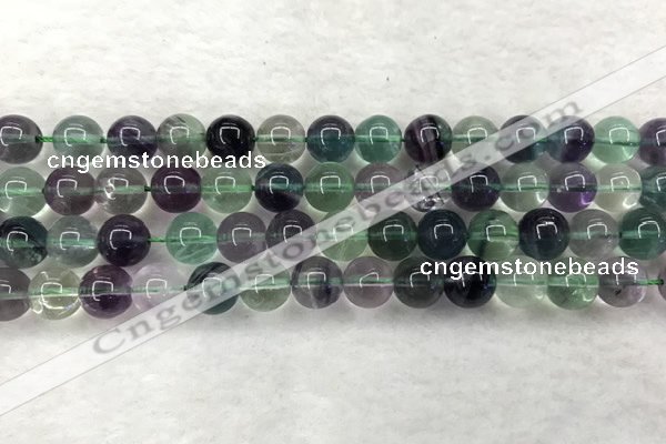 CFL1463 15.5 inches 10mm round A grade fluorite gemstone beads