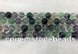 CFL1464 15.5 inches 12mm round A grade fluorite gemstone beads