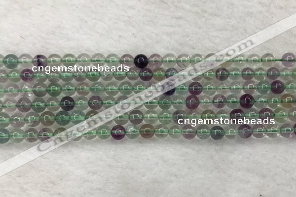 CFL1470 15.5 inches 4mm round AA grade fluorite gemstone beads