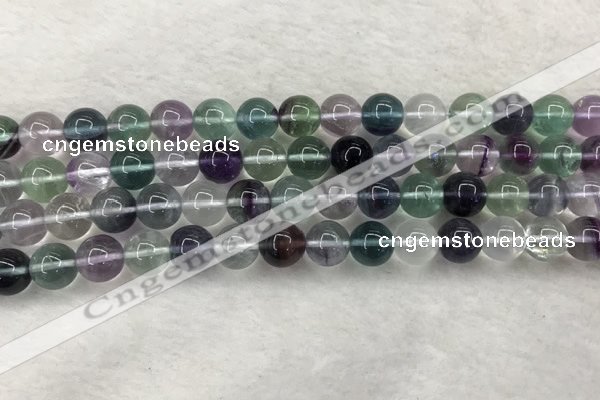 CFL1473 15.5 inches 10mm round AA grade fluorite gemstone beads
