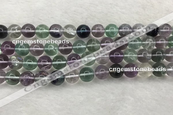 CFL1474 15.5 inches 12mm round AA grade fluorite gemstone beads