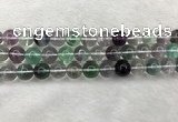 CFL1475 15.5 inches 13mm round AA grade fluorite gemstone beads