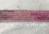 CFL1488 15.5 inches 4mm round rainbow fluorite gemstone beads