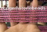 CFL1495 15.5 inches 4mm round purple fluorite gemstone beads