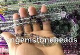 CFL1505 15.5 inches 6mm - 12mm round fluorite gemstone beads