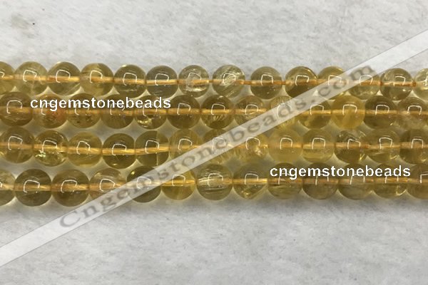 CFL1510 15.5 inches 10mm round yellow fluorite gemstone beads