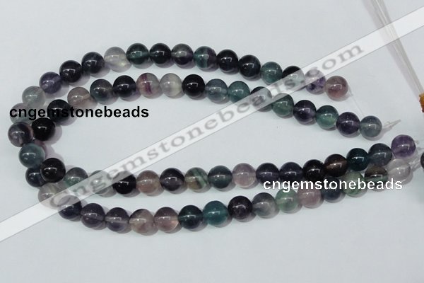 CFL152 15.5 inches 10mm round natural fluorite gemstone beads wholesale