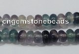 CFL156 15.5 inches 5*8mm rondelle natural fluorite gemstone beads