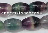 CFL159 15.5 inches 15*20mm rice natural fluorite gemstone beads