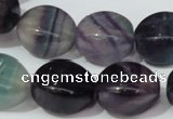 CFL161 15.5 inches 15*20mm twisted rice natural fluorite beads