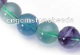 CFL18 20mm round A- grade natural fluorite stone beads Wholesale