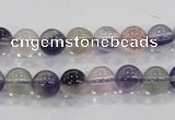 CFL202 15.5 inches 8mm round purple fluorite gemstone beads wholesale