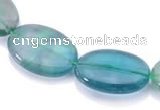 CFL21 A- grade 15*20mm oval natural fluorite beads Wholesale