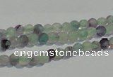 CFL250 15.5 inches 4mm faceted round natural fluorite beads