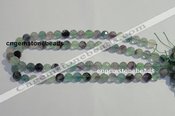 CFL252 15.5 inches 8mm faceted round natural fluorite beads