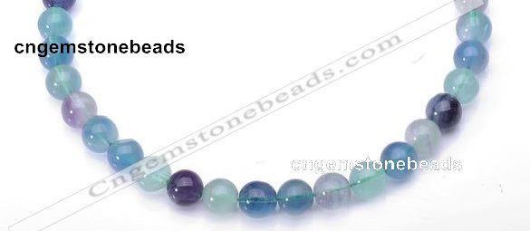 CFL26 16 inch 4mm round B grade natural fluorite beads Wholesale