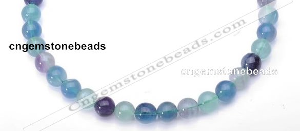 CFL29 16 inch B grade 10mm round natural fluorite gemstone beads