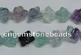 CFL304 15.5 inches 12*12mm carved cube natural fluorite beads