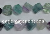 CFL309 15.5 inches 6*6mm cube natural fluorite beads