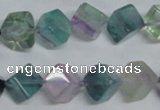 CFL310 15.5 inches 8*8mm cube natural fluorite beads