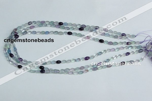 CFL322 15.5 inches 4*8mm rice natural fluorite beads wholesale