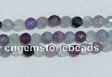 CFL323 15.5 inches 6mm faceted round natural fluorite beads