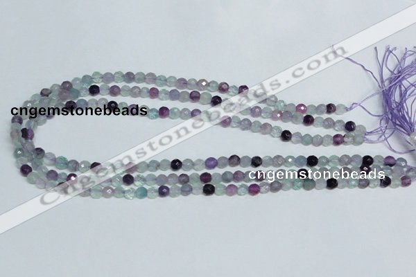 CFL323 15.5 inches 6mm faceted round natural fluorite beads