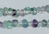 CFL330 15.5 inches 6*9mm nugget natural fluorite beads