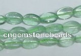 CFL335 15.5 inches 8*12mm oval natural green fluorite beads