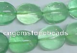 CFL340 15.5 inches 15*20mm nugget natural green fluorite beads