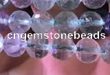 CFL414 15.5 inches 7mm faceted round fluorite gemstone beads