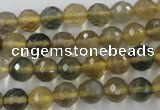 CFL453 15.5 inches 8mm faceted round rainbow fluorite beads