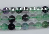 CFL52 15.5 inches 8mm faceted round AB grade natural fluorite beads