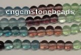 CFL551 15.5 inches 6mm round fluorite gemstone beads wholesale