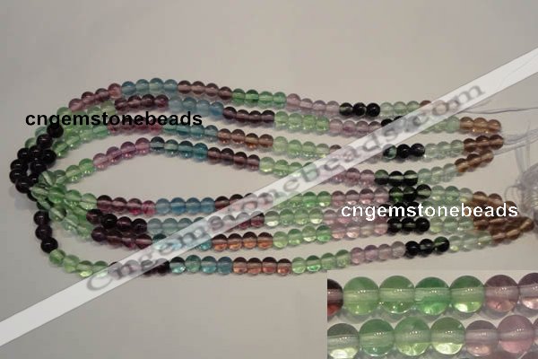 CFL551 15.5 inches 6mm round fluorite gemstone beads wholesale