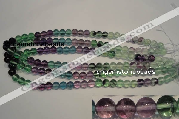 CFL552 15.5 inches 8mm round fluorite gemstone beads wholesale