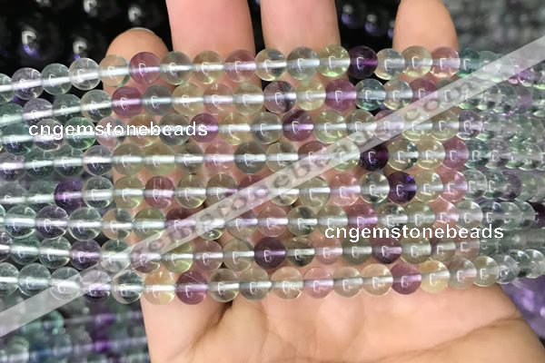 CFL581 15.5 inches 6mm round AAAA grade fluorite gemstone beads