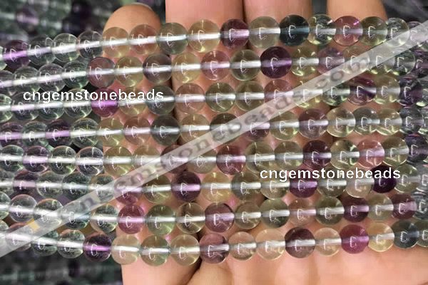 CFL586 15.5 inches 6mm round AAAAA grade fluorite gemstone beads