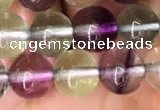 CFL587 15.5 inches 8mm round AAAAA grade fluorite gemstone beads