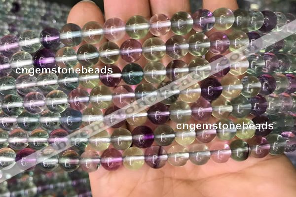 CFL587 15.5 inches 8mm round AAAAA grade fluorite gemstone beads