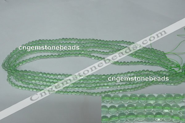 CFL610 15.5 inches 4mm round A grade green fluorite beads wholesale