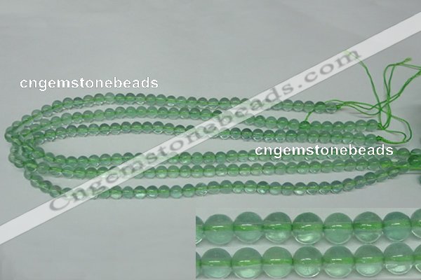 CFL611 15.5 inches 6mm round A grade green fluorite beads wholesale