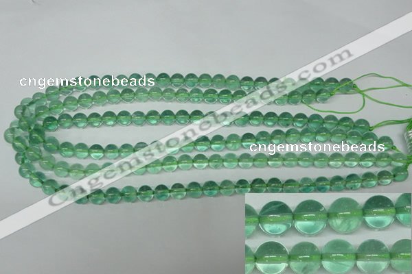 CFL612 15.5 inches 8mm round A grade green fluorite beads wholesale