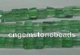 CFL631 15.5 inches 6*6mm cube green fluorite beads wholesale