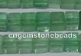 CFL633 15.5 inches 10*10mm cube green fluorite beads wholesale