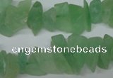 CFL656 15.5 inches 5*15mm matte green fluorite chips beads