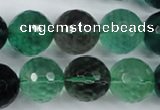 CFL66 15.5 inches 16mm faceted round A grade natural fluorite beads