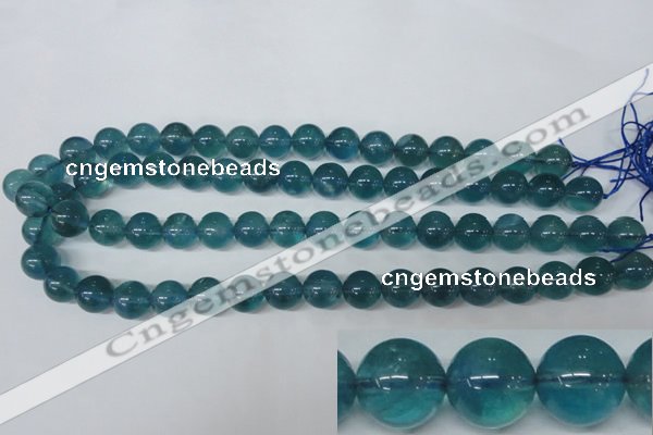 CFL664 15.5 inches 12mm round AB grade blue fluorite beads wholesale