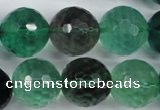 CFL67 15.5 inches 18mm faceted round A grade natural fluorite beads